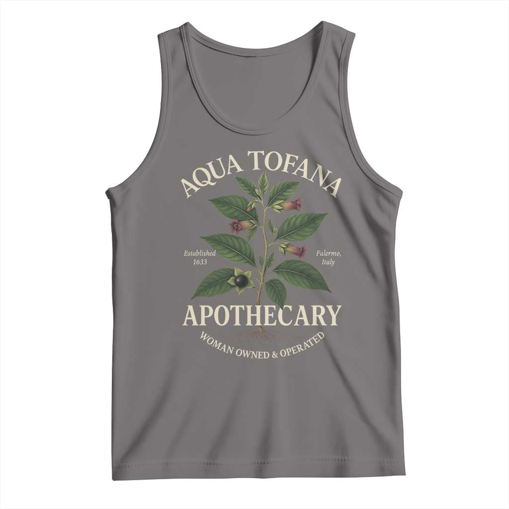 Aqua Tofana Apothecary Tank Top Feminist Woman Owned And Operated - Wonder Print Shop