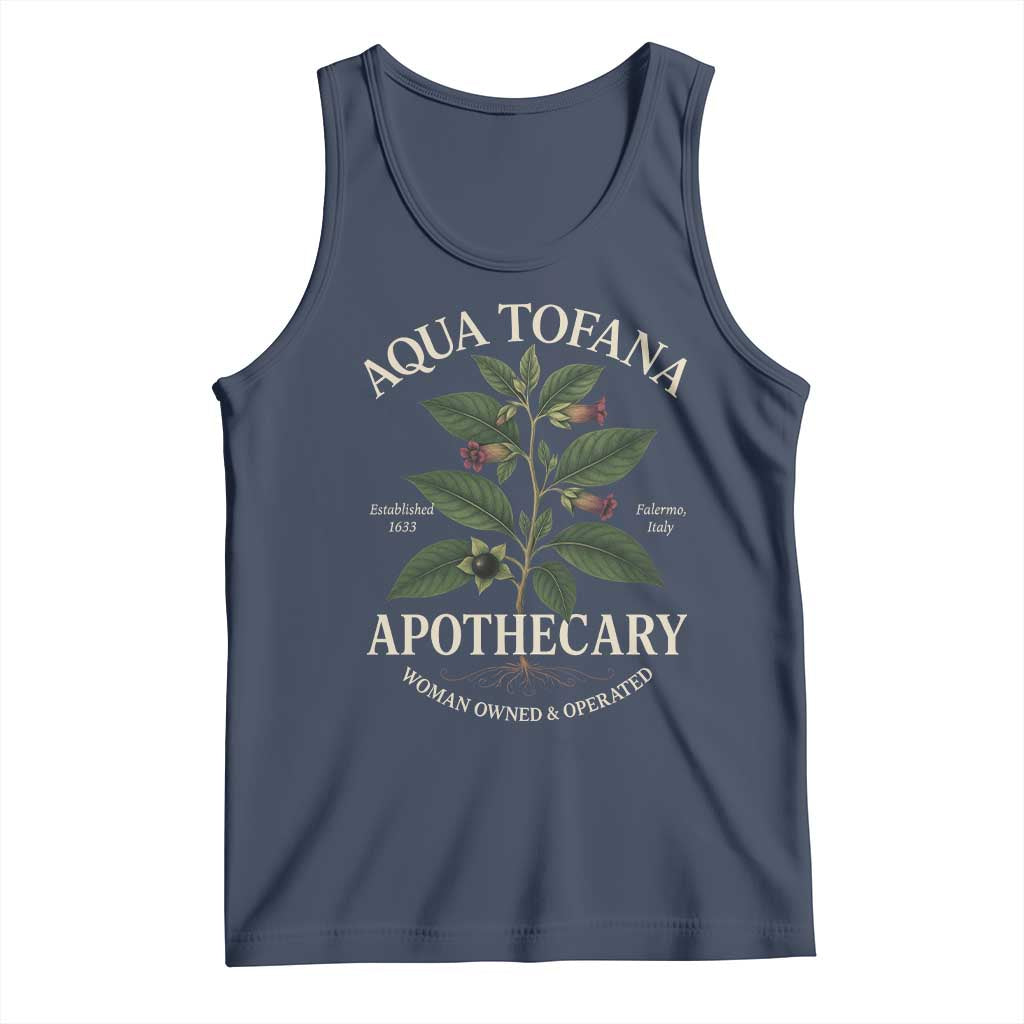Aqua Tofana Apothecary Tank Top Feminist Woman Owned And Operated - Wonder Print Shop
