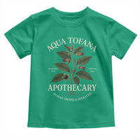 Aqua Tofana Apothecary Toddler T Shirt Feminist Woman Owned And Operated - Wonder Print Shop