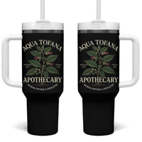 Aqua Tofana Apothecary Tumbler With Handle Feminist Woman Owned And Operated - Wonder Print Shop