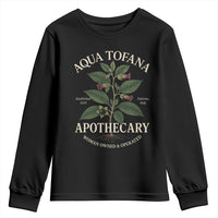 Aqua Tofana Apothecary Youth Sweatshirt Feminist Woman Owned And Operated - Wonder Print Shop