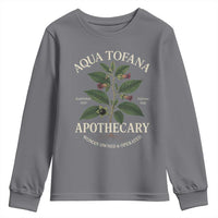 Aqua Tofana Apothecary Youth Sweatshirt Feminist Woman Owned And Operated - Wonder Print Shop