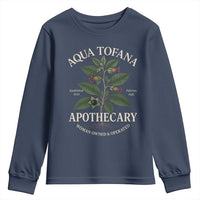 Aqua Tofana Apothecary Youth Sweatshirt Feminist Woman Owned And Operated - Wonder Print Shop