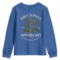 Aqua Tofana Apothecary Youth Sweatshirt Feminist Woman Owned And Operated - Wonder Print Shop