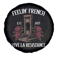 Funny Feelin French Vive La Resistance 2025 Spare Tire Cover Vintage Rose Guillotine - Wonder Print Shop