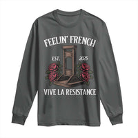Funny Feelin French Vive La Resistance 2025 Long Sleeve Shirt Vintage Rose Guillotine - Wonder Print Shop