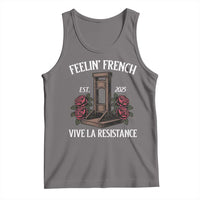 Funny Feelin French Vive La Resistance 2025 Tank Top Vintage Rose Guillotine - Wonder Print Shop