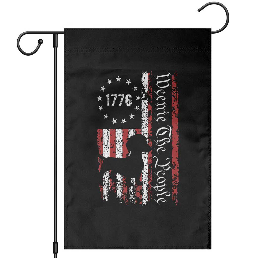 Funny 4th Of July Dachshund Lover Garden Flag Weenie The People American Flag - Wonder Print Shop