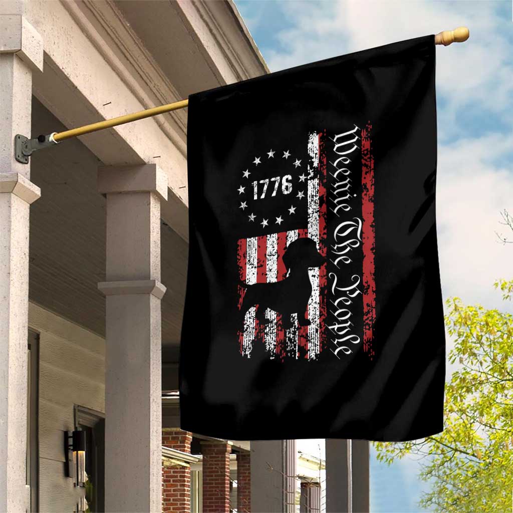Funny 4th Of July Dachshund Lover Garden Flag Weenie The People American Flag - Wonder Print Shop