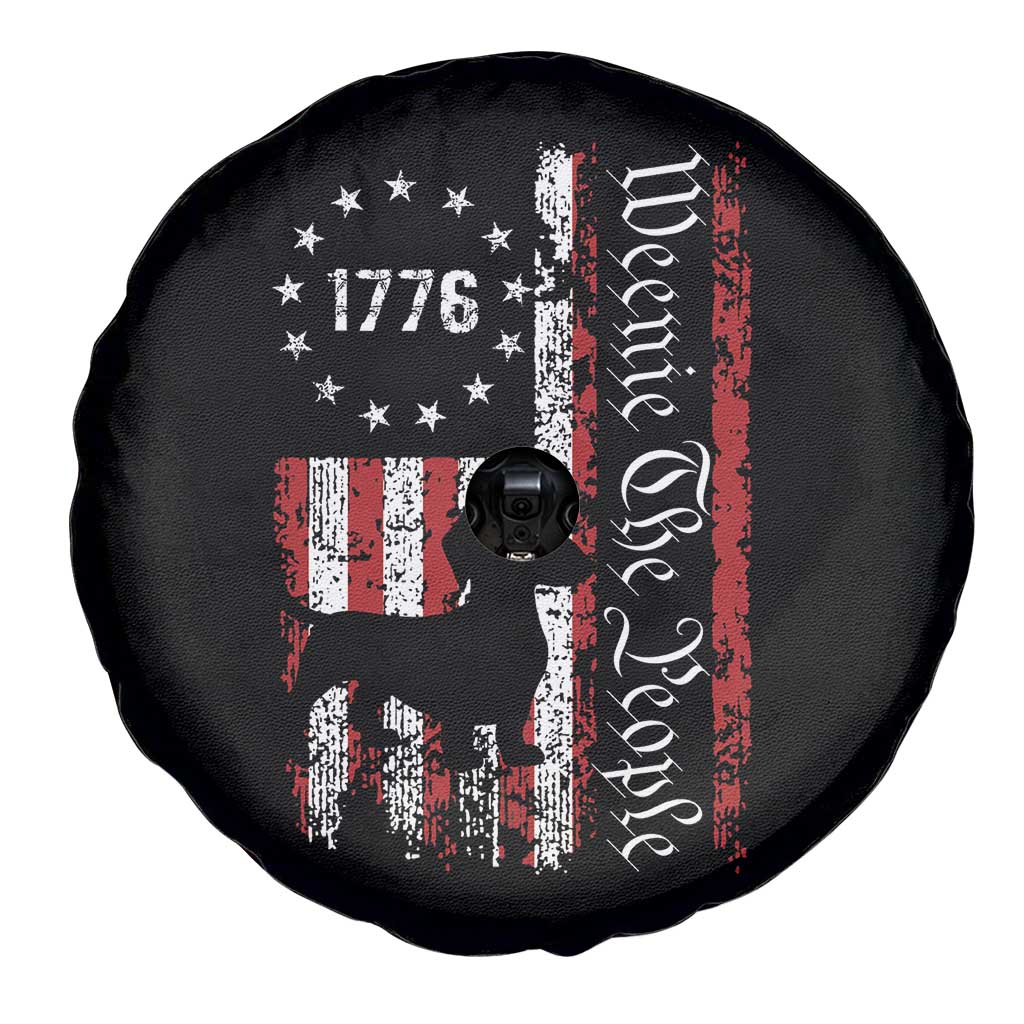 Funny 4th Of July Dachshund Lover Spare Tire Cover Weenie The People American Flag - Wonder Print Shop