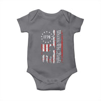 Funny 4th Of July Dachshund Lover Baby Onesie Weenie The People American Flag - Wonder Print Shop