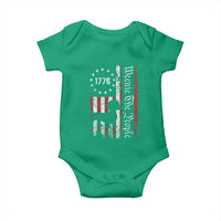 Funny 4th Of July Dachshund Lover Baby Onesie Weenie The People American Flag - Wonder Print Shop