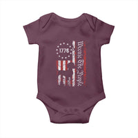 Funny 4th Of July Dachshund Lover Baby Onesie Weenie The People American Flag - Wonder Print Shop