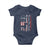 Funny 4th Of July Dachshund Lover Baby Onesie Weenie The People American Flag - Wonder Print Shop