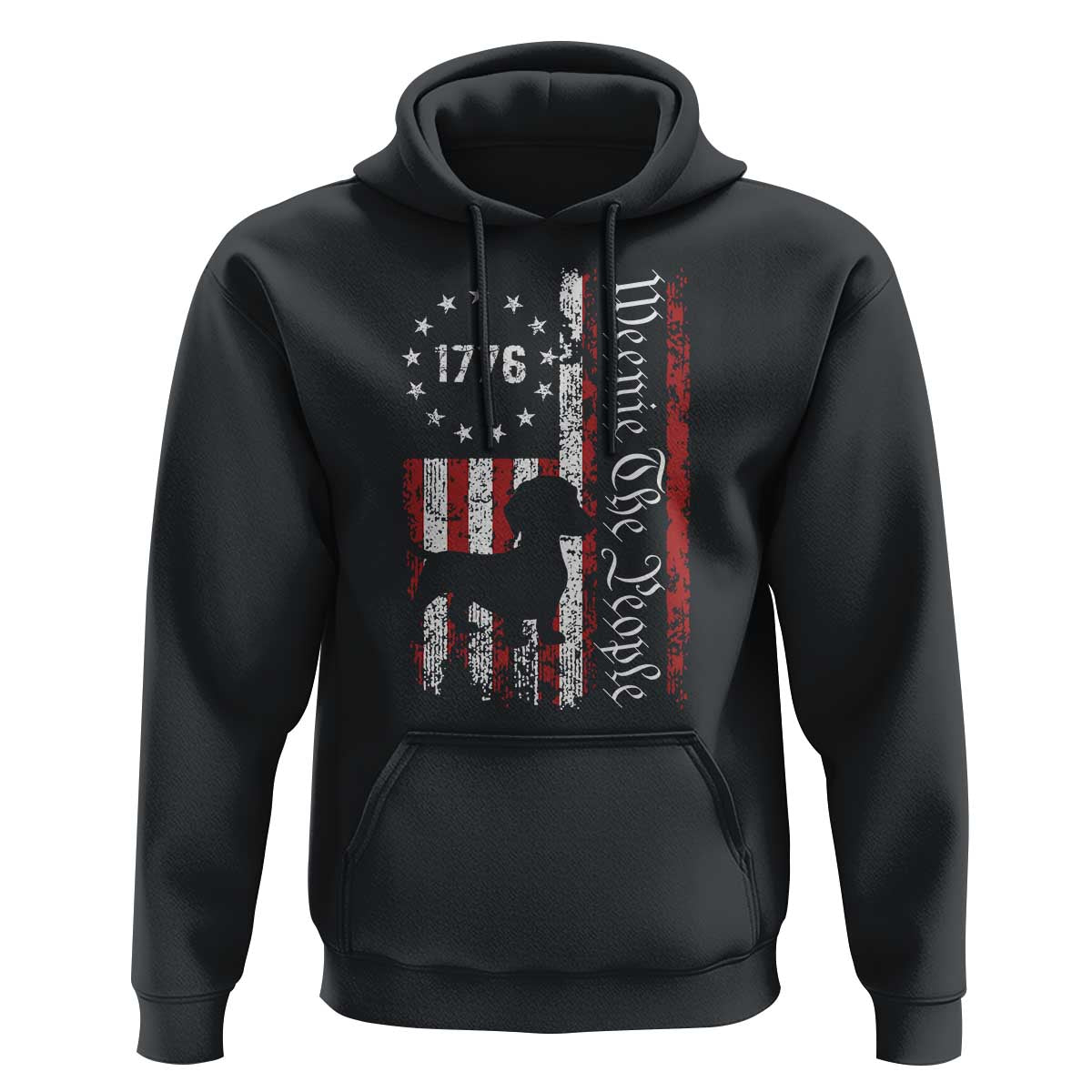 Funny 4th Of July Dachshund Lover Hoodie Weenie The People American Flag - Wonder Print Shop