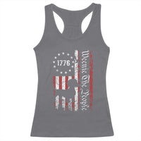 Funny 4th Of July Dachshund Lover Racerback Tank Top Weenie The People American Flag - Wonder Print Shop