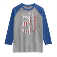 Funny 4th Of July Dachshund Lover Raglan Shirt Weenie The People American Flag - Wonder Print Shop