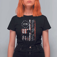 Funny 4th Of July Dachshund Lover T Shirt For Women Weenie The People American Flag - Wonder Print Shop
