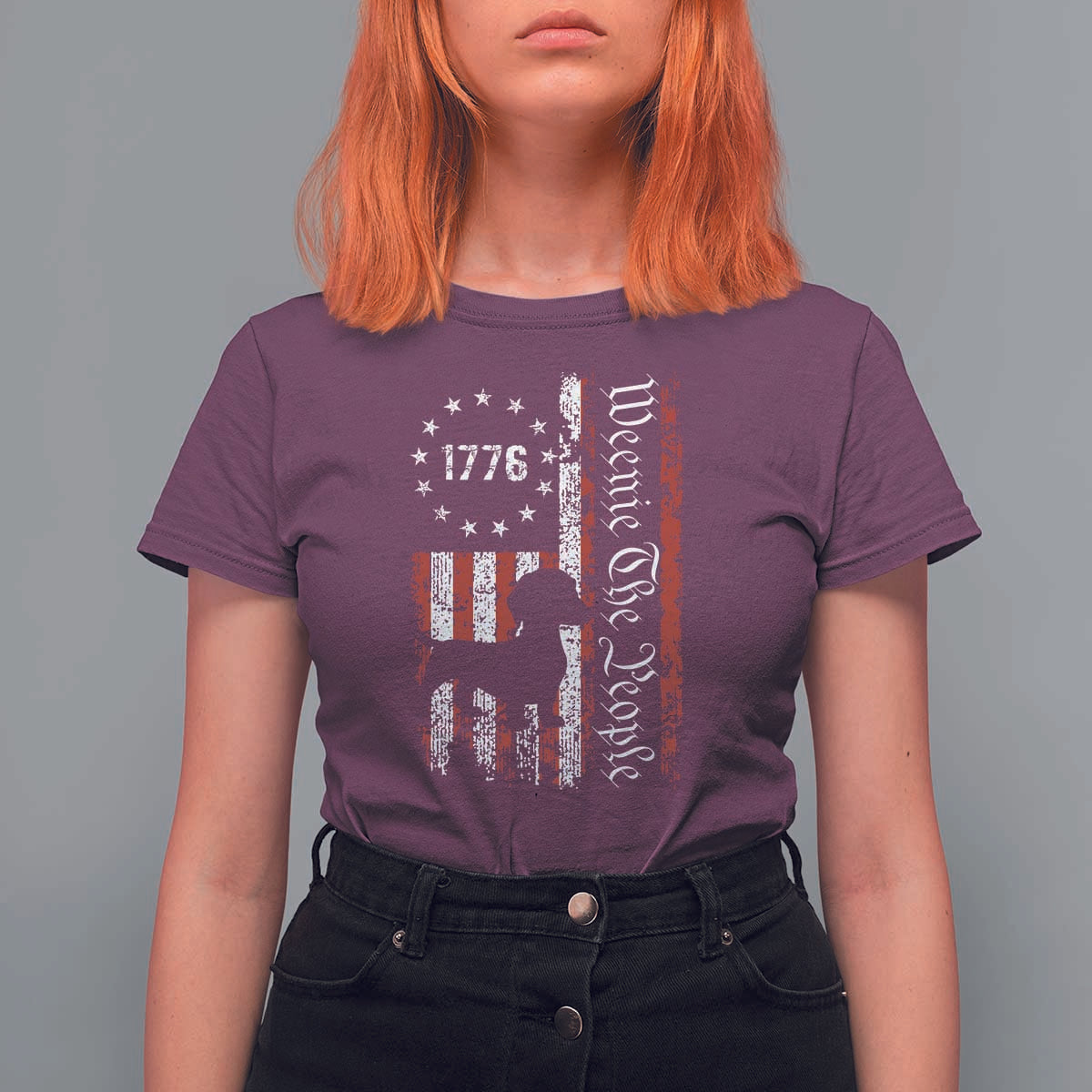 Funny 4th Of July Dachshund Lover T Shirt For Women Weenie The People American Flag - Wonder Print Shop