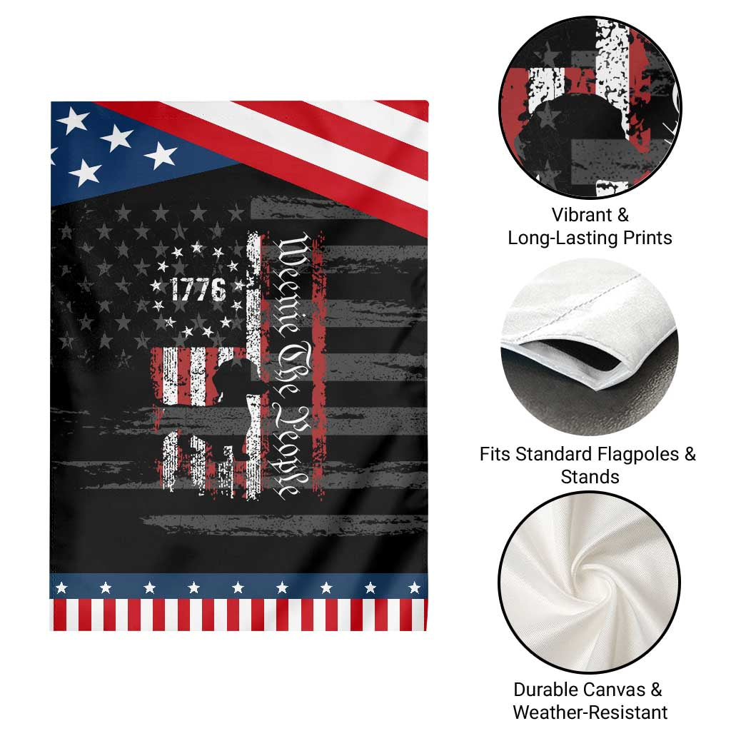 Funny 4th Of July Dachshund Lover Garden Flag Weenie The People American Flag