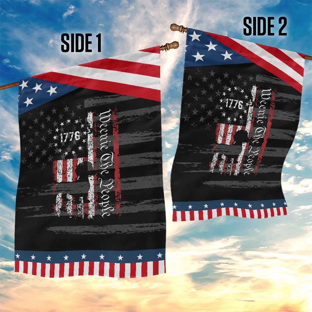 Funny 4th Of July Dachshund Lover Garden Flag Weenie The People American Flag