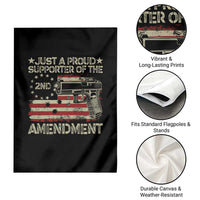 Just A Proud Supporter Of The 2nd Amendment Garden Flag Gun Owner American Flag - Wonder Print Shop