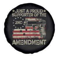 Just A Proud Supporter Of The 2nd Amendment Spare Tire Cover Gun Owner American Flag - Wonder Print Shop