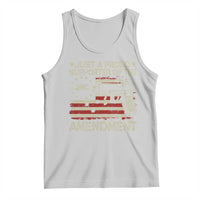 Just A Proud Supporter Of The 2nd Amendment Tank Top Gun Owner American Flag - Wonder Print Shop