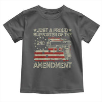 Just A Proud Supporter Of The 2nd Amendment Toddler T Shirt Gun Owner American Flag - Wonder Print Shop