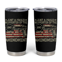 Just A Proud Supporter Of The 2nd Amendment Tumbler Cup Gun Owner American Flag - Wonder Print Shop