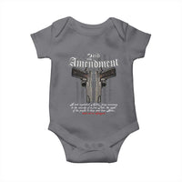 2nd Amendment Pro Gun Baby Onesie Gun Rights Shall Not Be Infringed Patriotic American Flag - Wonder Print Shop