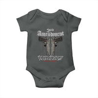 2nd Amendment Pro Gun Baby Onesie Gun Rights Shall Not Be Infringed Patriotic American Flag - Wonder Print Shop