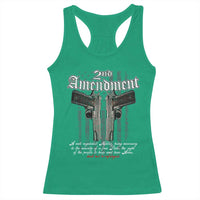 2nd Amendment Pro Gun Racerback Tank Top Gun Rights Shall Not Be Infringed Patriotic American Flag - Wonder Print Shop