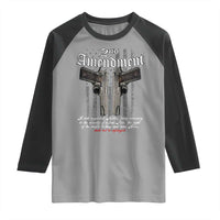 2nd Amendment Pro Gun Raglan Shirt Gun Rights Shall Not Be Infringed Patriotic American Flag - Wonder Print Shop