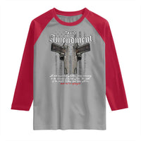 2nd Amendment Pro Gun Raglan Shirt Gun Rights Shall Not Be Infringed Patriotic American Flag - Wonder Print Shop