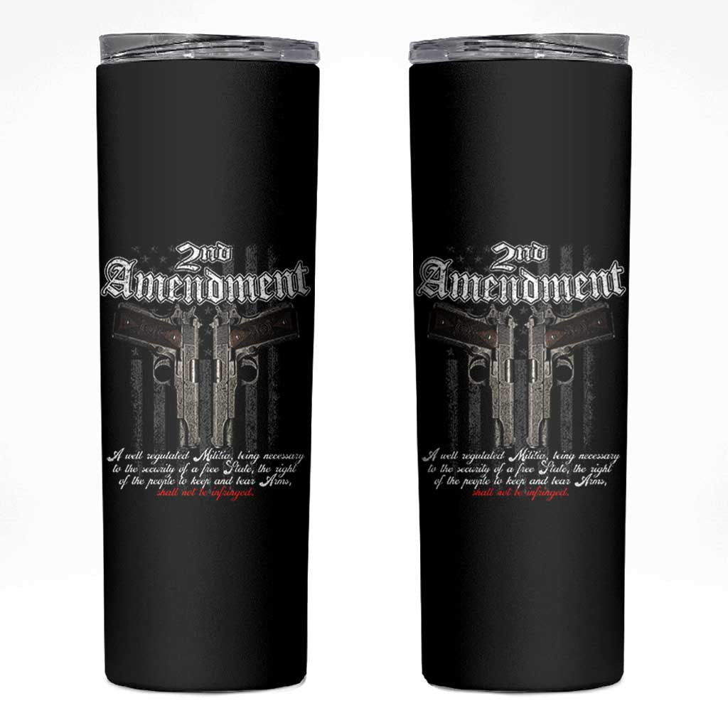 2nd Amendment Pro Gun Skinny Tumbler Gun Rights Shall Not Be Infringed Patriotic American Flag - Wonder Print Shop