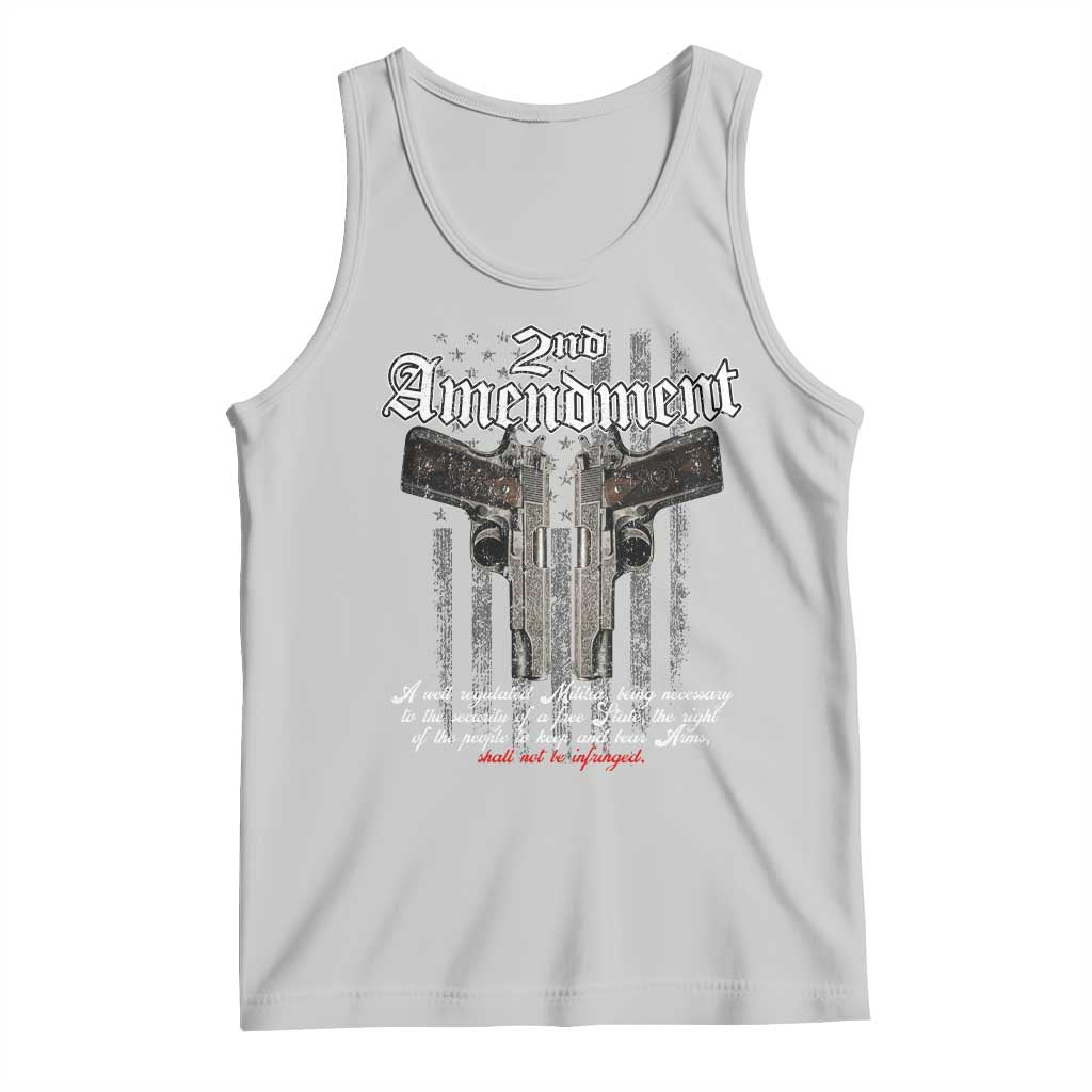 2nd Amendment Pro Gun Tank Top Gun Rights Shall Not Be Infringed Patriotic American Flag - Wonder Print Shop