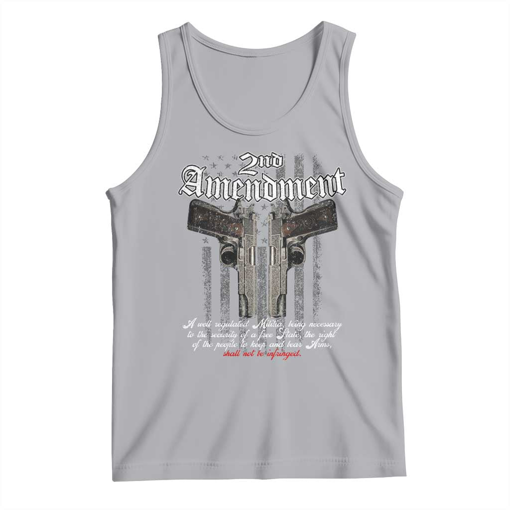 2nd Amendment Pro Gun Tank Top Gun Rights Shall Not Be Infringed Patriotic American Flag - Wonder Print Shop