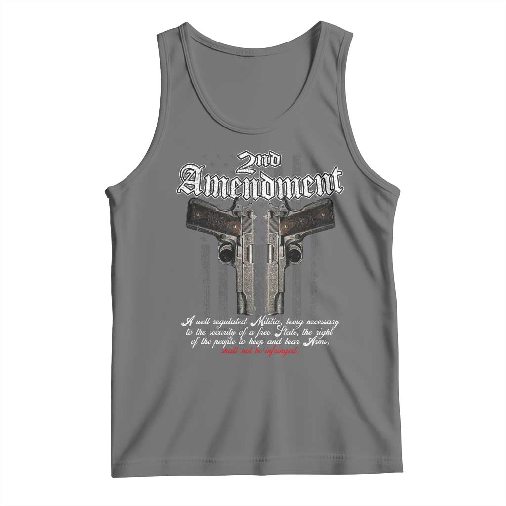 2nd Amendment Pro Gun Tank Top Gun Rights Shall Not Be Infringed Patriotic American Flag - Wonder Print Shop