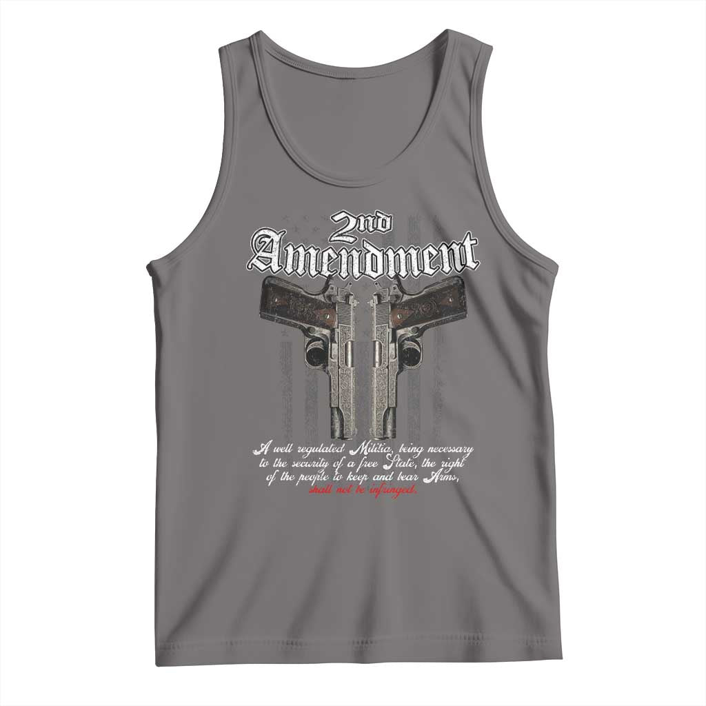 2nd Amendment Pro Gun Tank Top Gun Rights Shall Not Be Infringed Patriotic American Flag - Wonder Print Shop