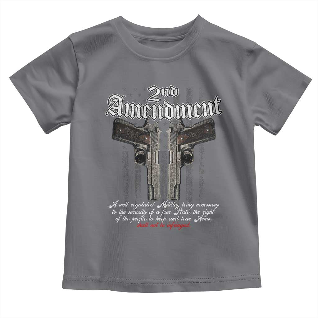 2nd Amendment Pro Gun Toddler T Shirt Gun Rights Shall Not Be Infringed Patriotic American Flag - Wonder Print Shop