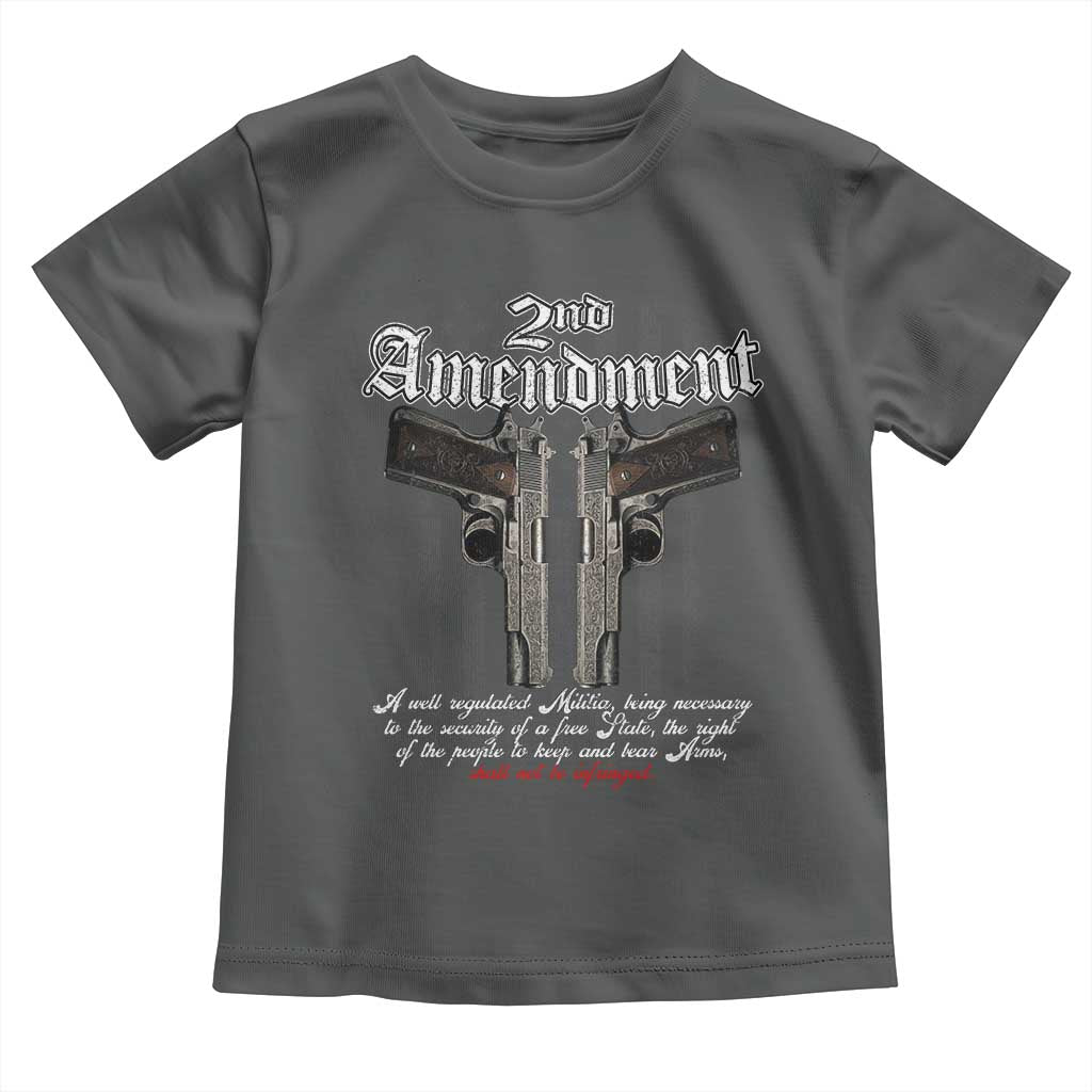2nd Amendment Pro Gun Toddler T Shirt Gun Rights Shall Not Be Infringed Patriotic American Flag - Wonder Print Shop