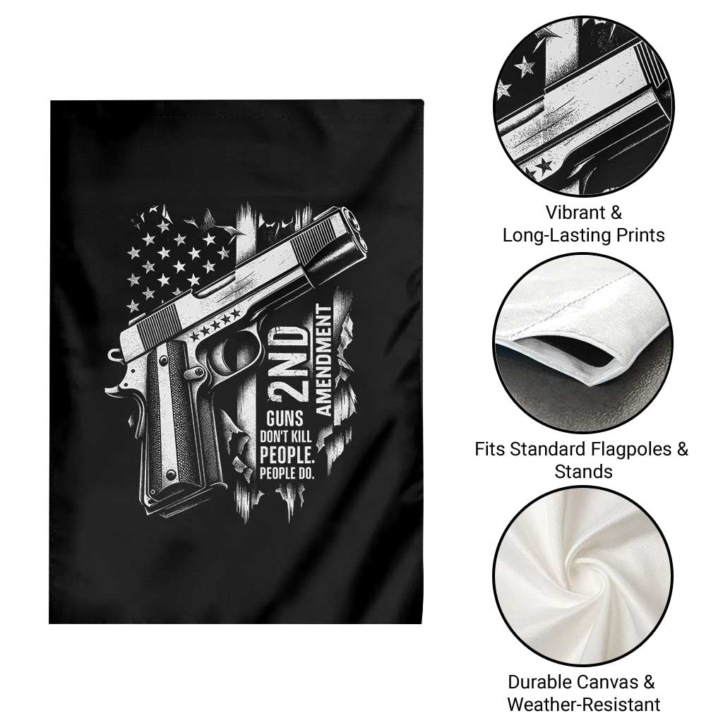 Guns Dont Kill People Do Garden Flag 2nd Amendment American Flag - Wonder Print Shop