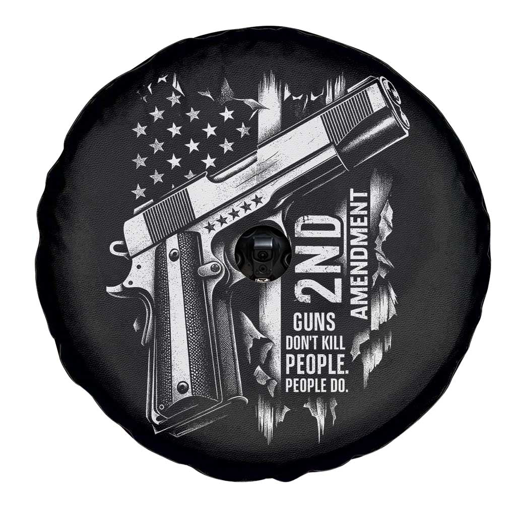 Guns Dont Kill People Do Spare Tire Cover 2nd Amendment American Flag - Wonder Print Shop