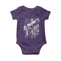 Guns Dont Kill People Do Baby Onesie 2nd Amendment American Flag - Wonder Print Shop