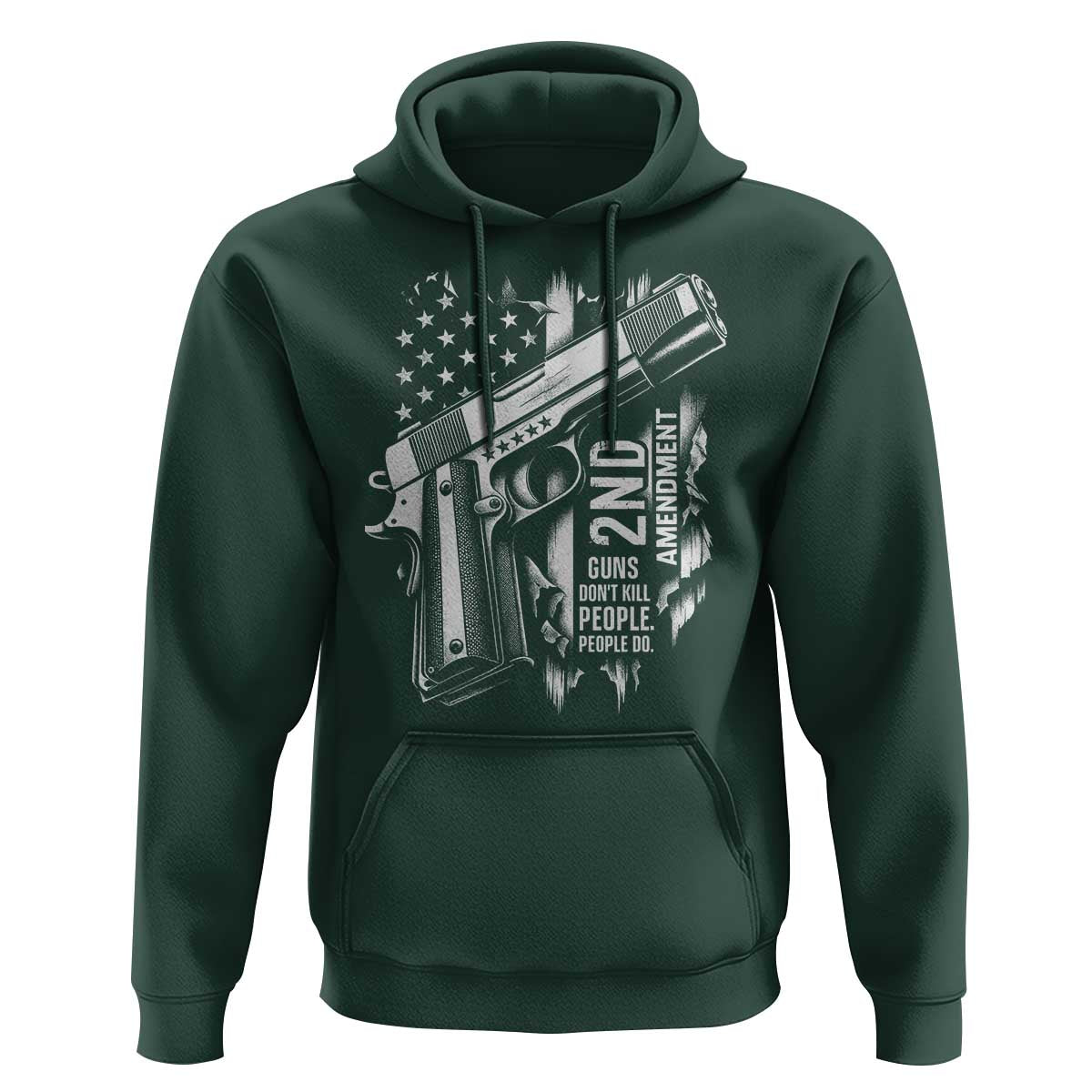 Guns Dont Kill People Do Hoodie 2nd Amendment American Flag - Wonder Print Shop