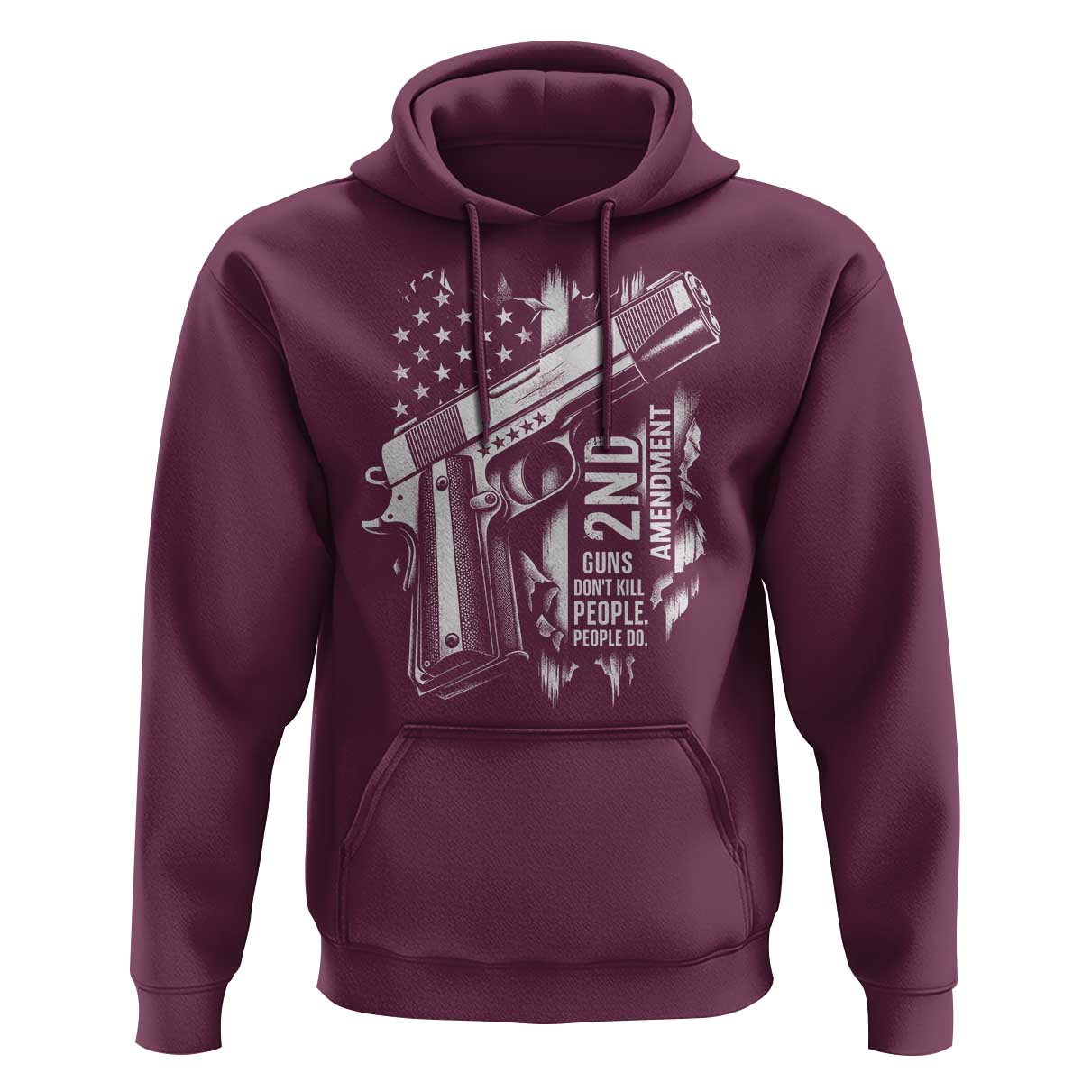 Guns Dont Kill People Do Hoodie 2nd Amendment American Flag - Wonder Print Shop