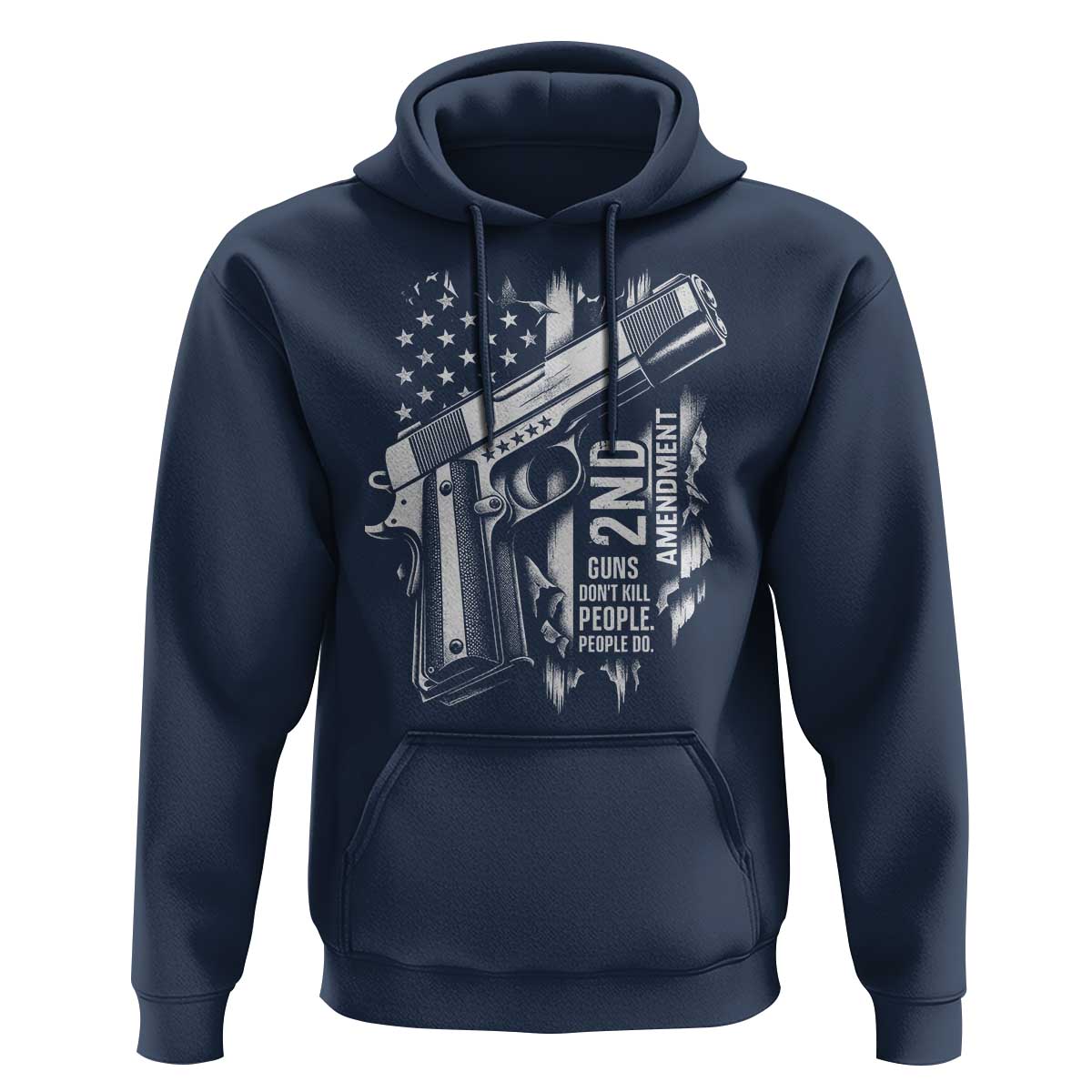 Guns Dont Kill People Do Hoodie 2nd Amendment American Flag - Wonder Print Shop