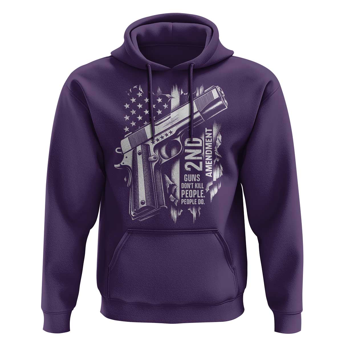 Guns Dont Kill People Do Hoodie 2nd Amendment American Flag - Wonder Print Shop