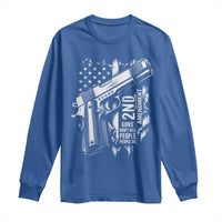 Guns Dont Kill People Do Long Sleeve Shirt 2nd Amendment American Flag - Wonder Print Shop